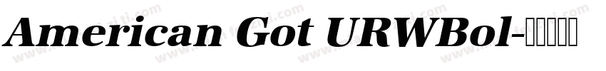 American Got URWBol字体转换